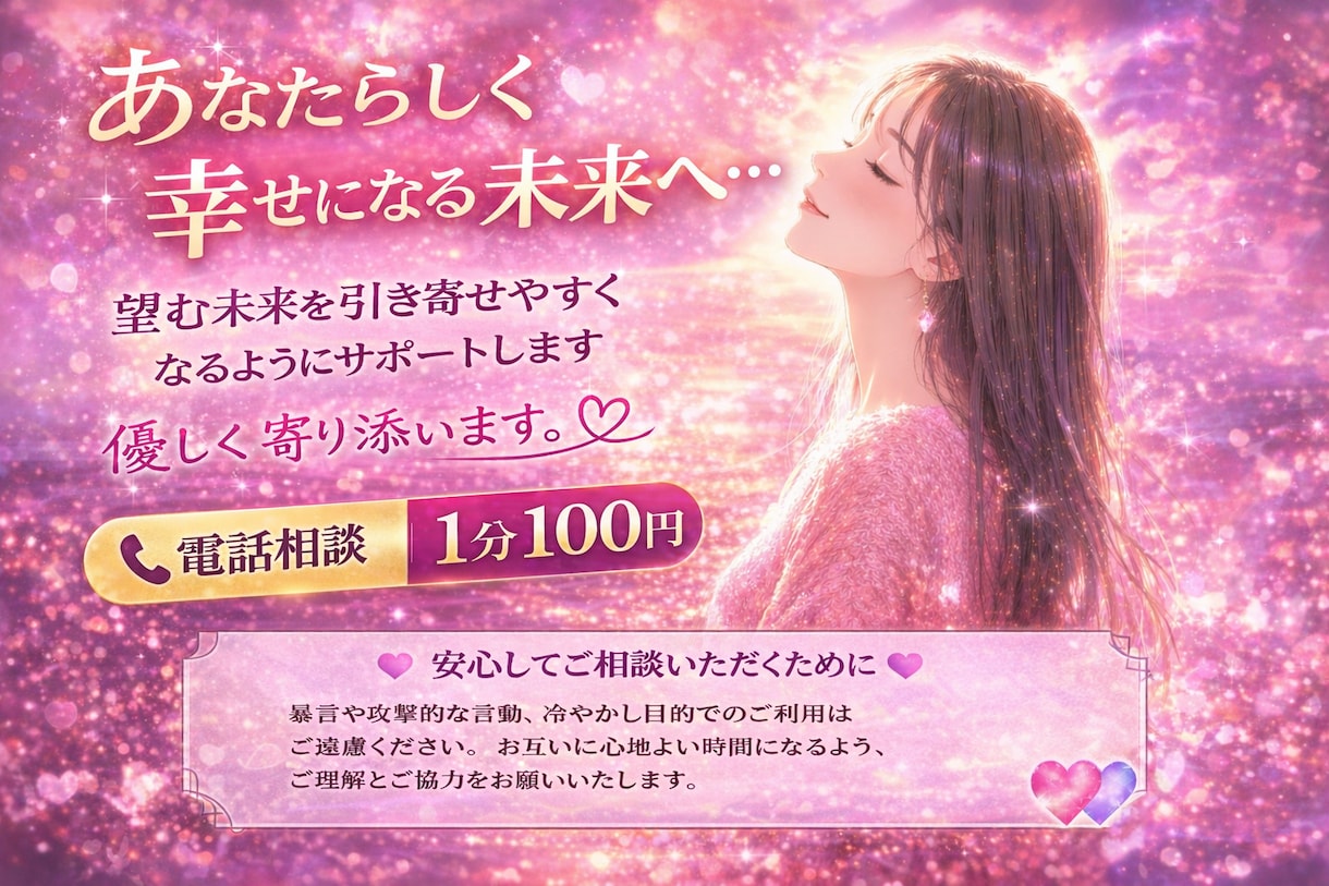 あなたの悩みに寄り添います 引き寄せ体質になって、今日より一歩幸せな未来へ イメージ3