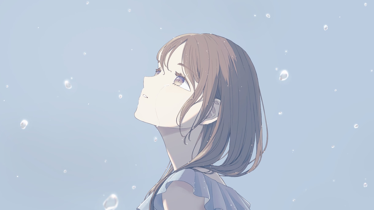 淡く儚い世界観の一枚絵をお描きします 世界観重視のオリジナルMV・歌ってみた・書籍の表紙用に！ イメージ4