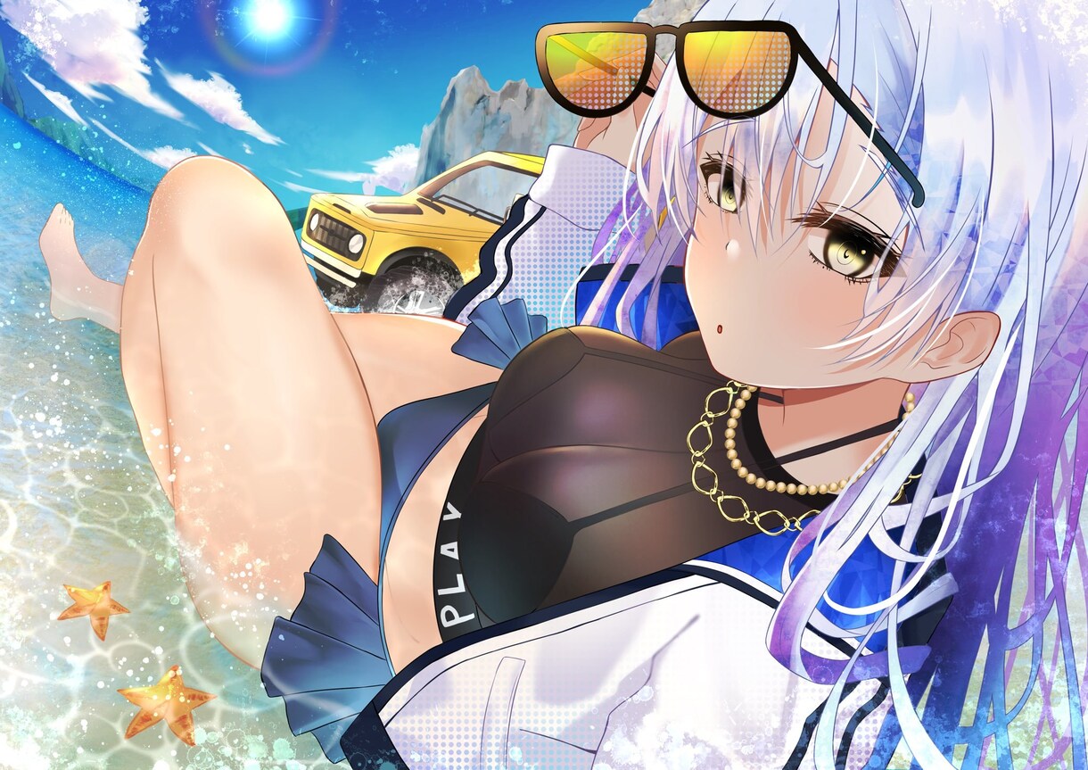 一枚イラストを作成します 透明感のある女の子のイラストが得意です！ イメージ3