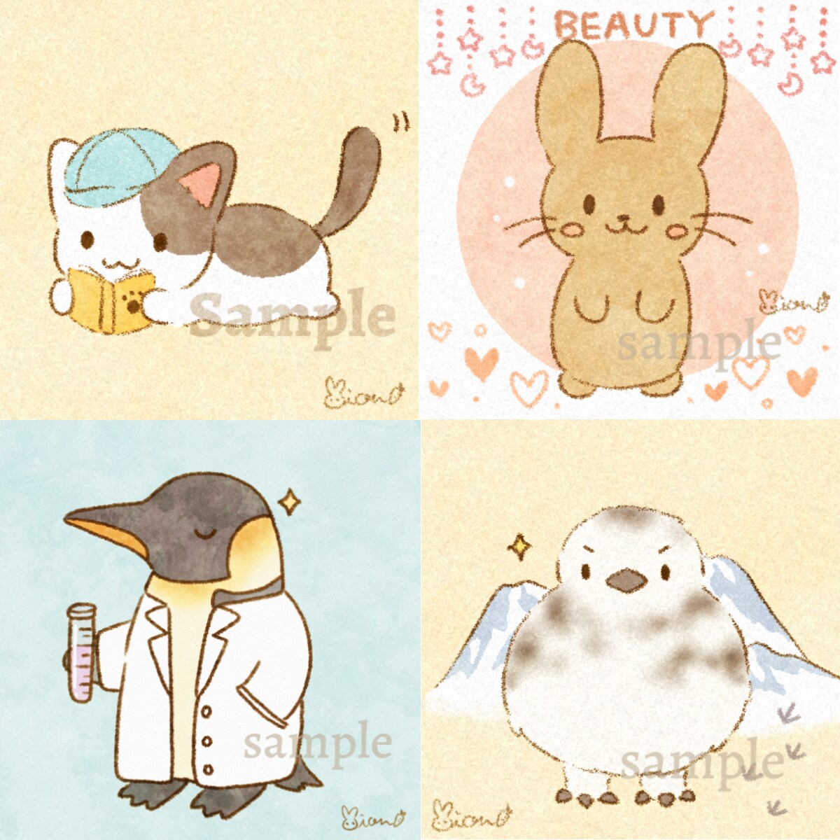 商用OK!絵本風かわいいイラスト制作します アイコン、挿絵、ヘッダー、グッズ etc...幅広く対応◎ イメージ8