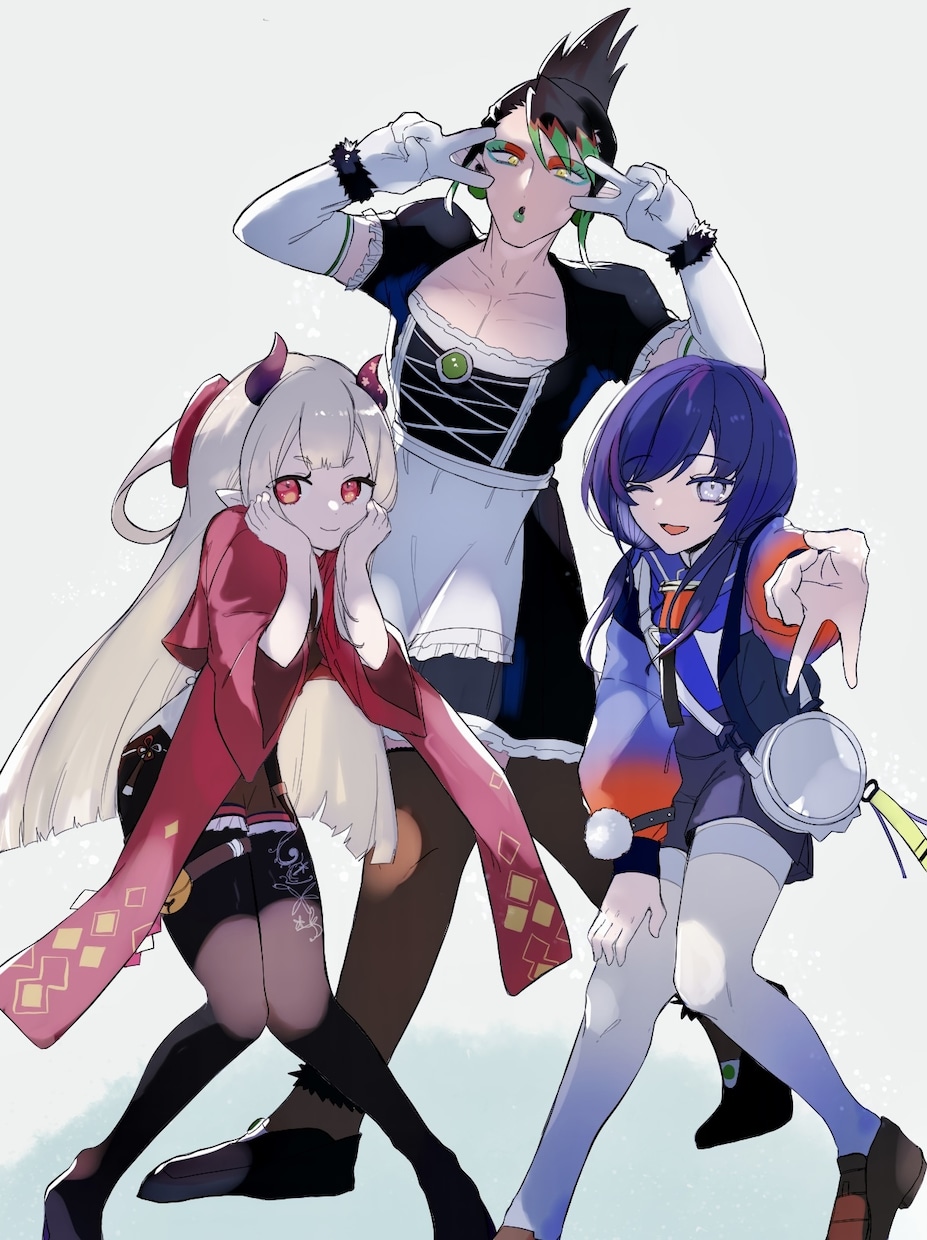 オリジナルイラスト作成します 配信サムネイル等にも！大人数イラスト対応可能 イメージ2