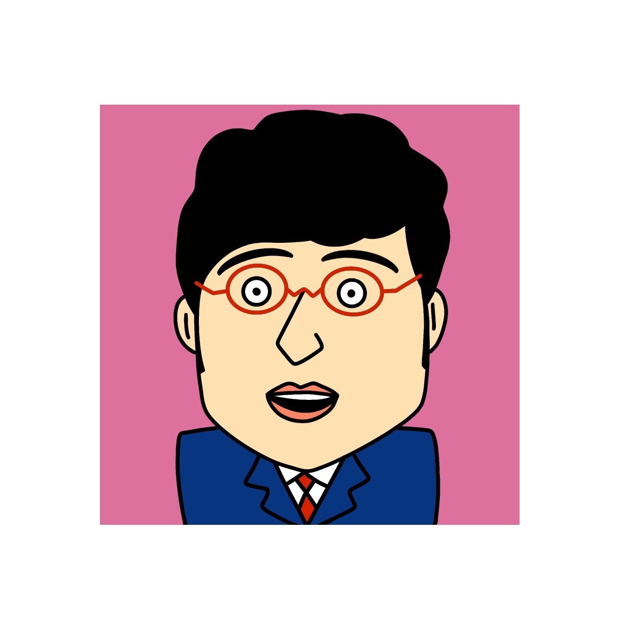 大好評！似顔絵のイラストをポップに可愛いく描きます SNSや名刺に！一度見たら忘れない。なんか分かる似顔絵です。 イメージ4