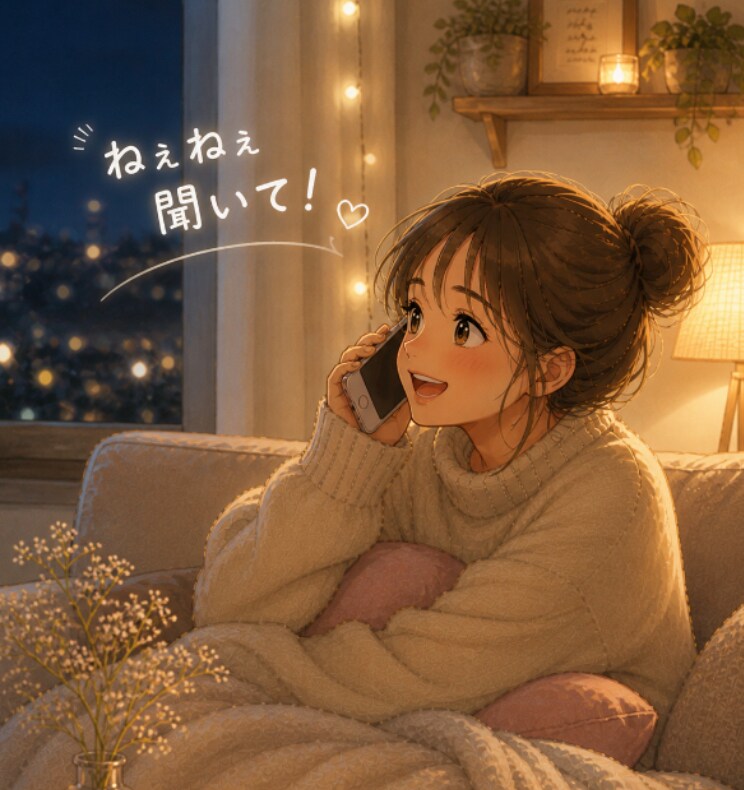 ねぇねぇ、聞いて！のお部屋開いてます おかえりなさい！たわいもないお話で温かい時を過ごしましょう。 イメージ6