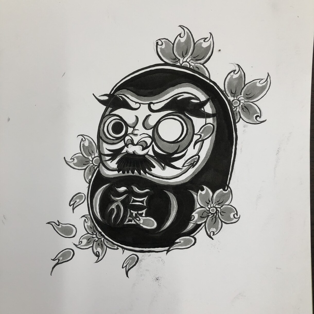 コピー用紙に手描きで描いた絵をそのまま提供致します 得意なジャンルは「和」など、tattooのデザインです。 イメージ4