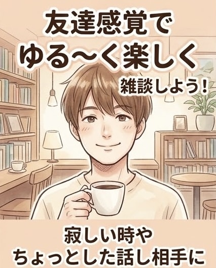 自分のペースで大丈夫★深夜の愚痴や雑談お聞きします 深夜のモヤモヤ・愚痴・寂しさに寄り添います！ イメージ2