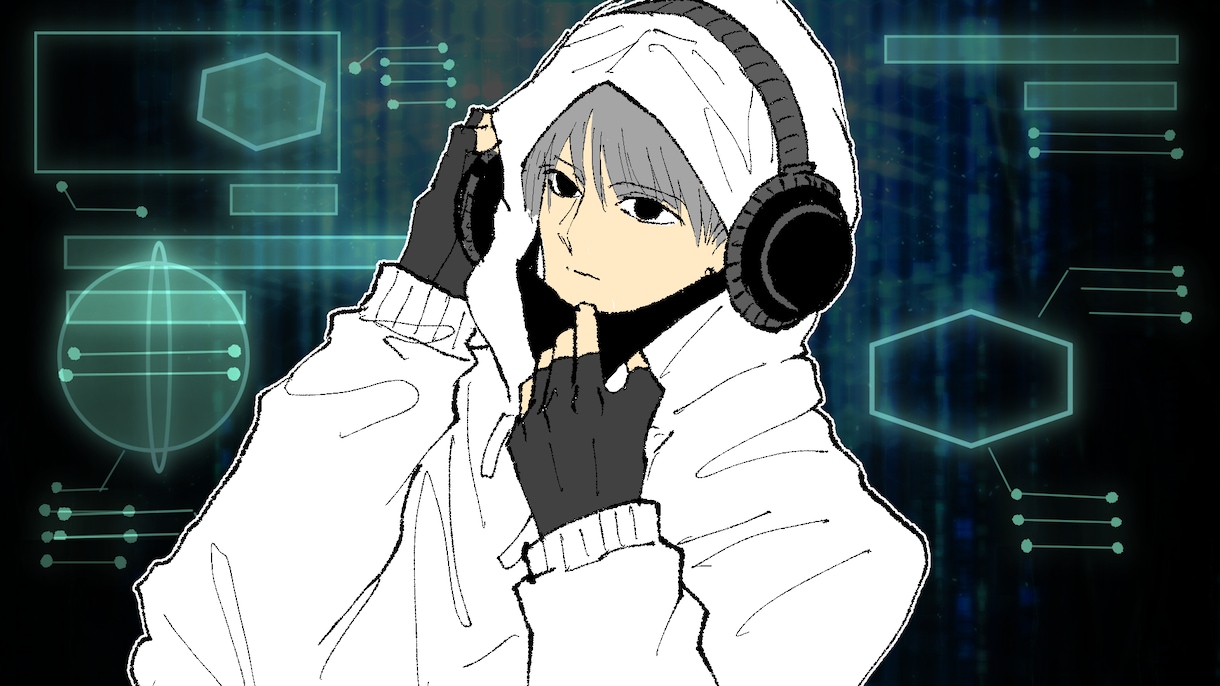 最速即日/2000円/クール系イラスト制作します 商用可/最短即日/１点につき基本2,000円 イメージ1