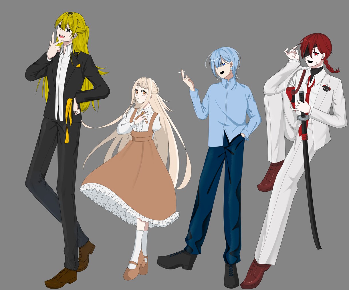 TRPG立ち絵・専用素材デザイン一貫制作します 即投入可！立ち絵＋お揃いの素材セットで世界観を構築 イメージ2