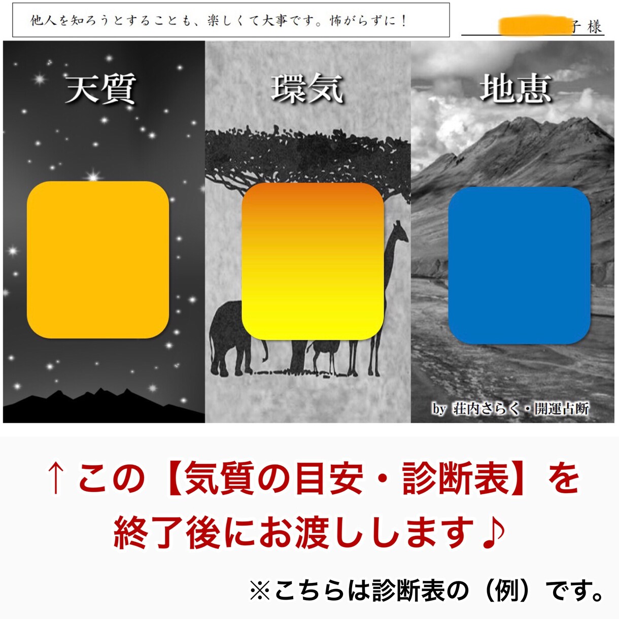 占い×データで、貴方の【開運アドバイス】をします ～自分を直す、ではなく「知る」それだけで良い運はやってくる～ イメージ2