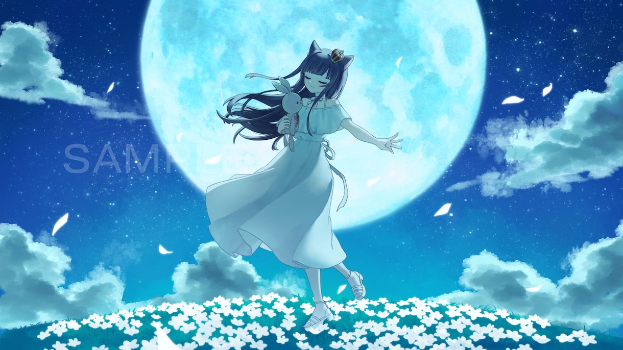 雰囲気ある一枚絵を制作いたします 観賞用・活動用・グッズ用など様々な用途に対応可能です！ イメージ1