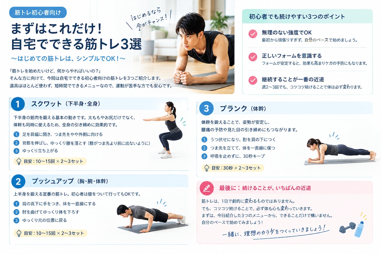 筋トレ記事を丁寧に執筆します 初心者向け筋トレ・ボディメイク記事に対応 イメージ3