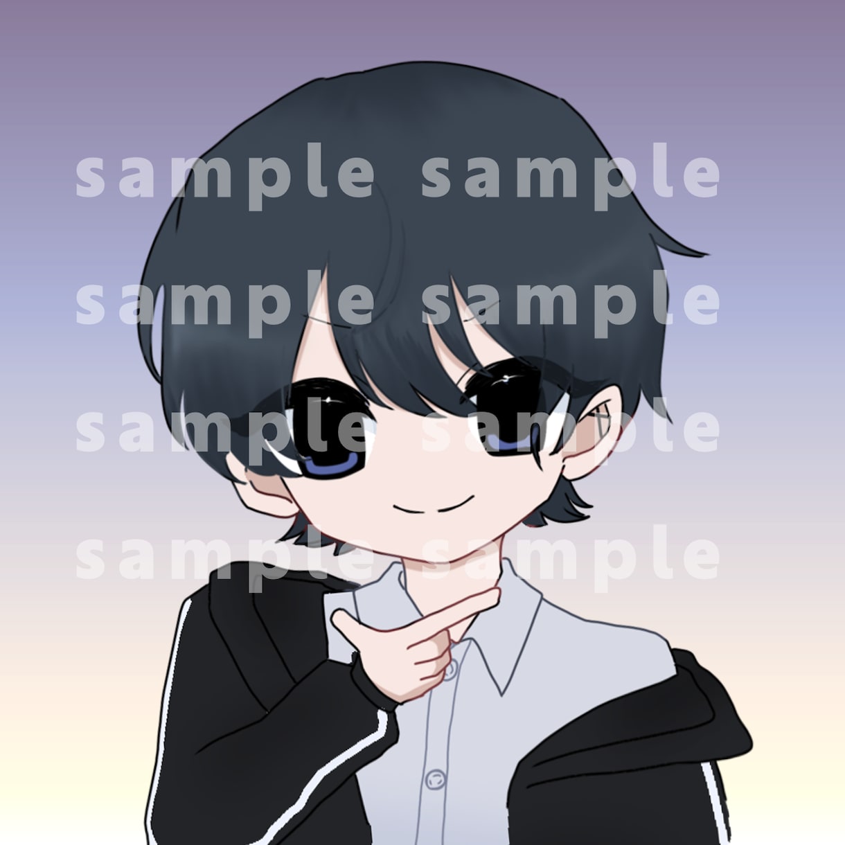 量産型や地雷系のアイコンお描きします 一度で目を引くアイコニックなイラストオーダー♡ イメージ4