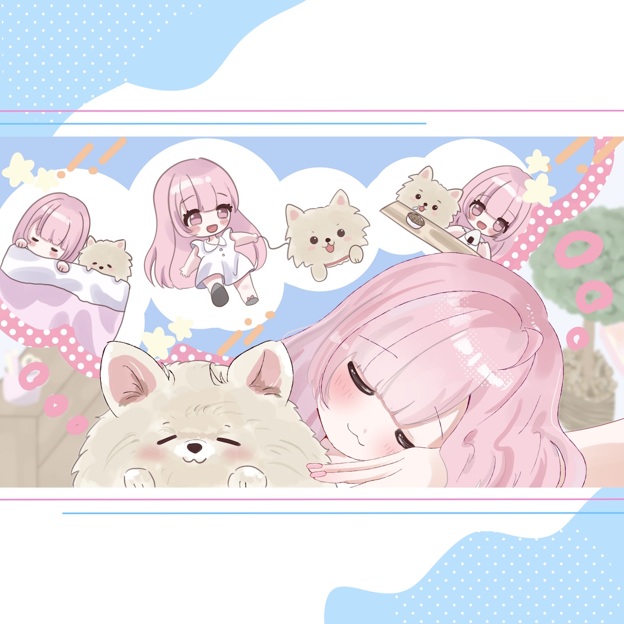 アイコン・動画・配信などイラスト全般お描きします かわいい女の子の制作が得意です！ イメージ5