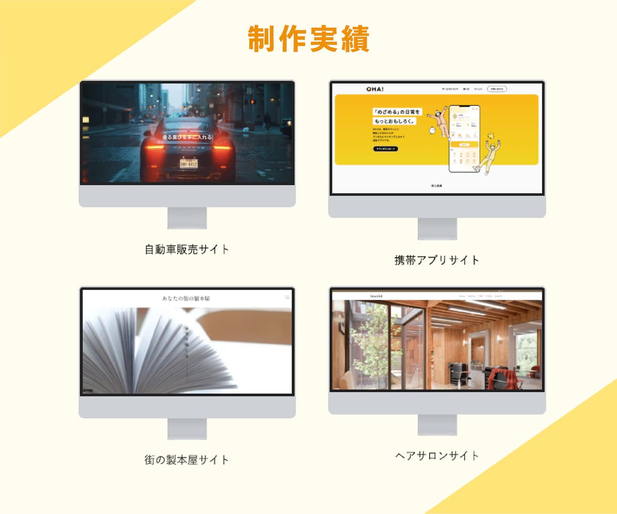 はじめてのホームページ制作。誠実に作ります お客様の想いやイメージを形にします。 イメージ3