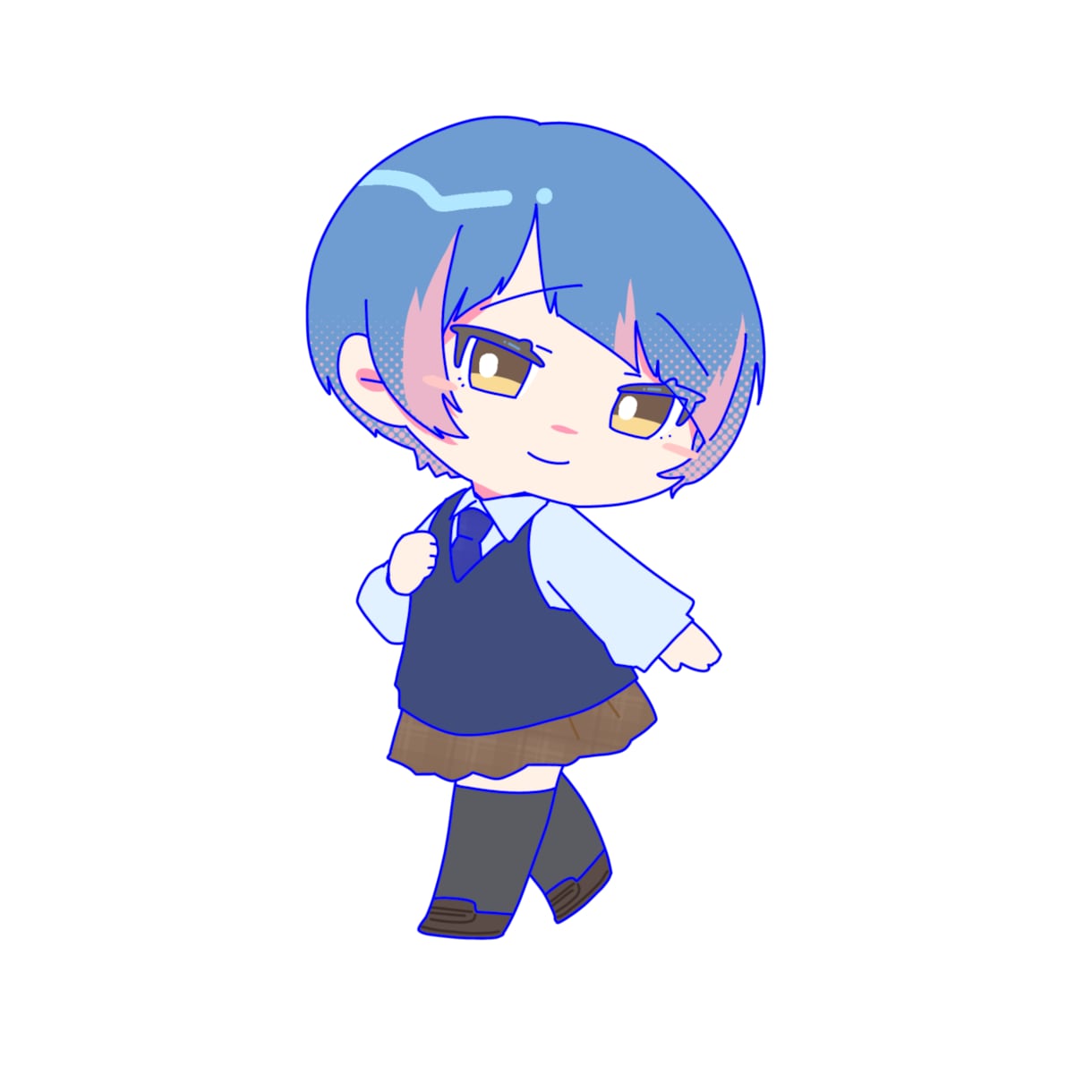 アニメ塗りのキャラクターイラスト作成します ちびキャラから等身イラストまで！目を引くキャラを描きます！ イメージ8