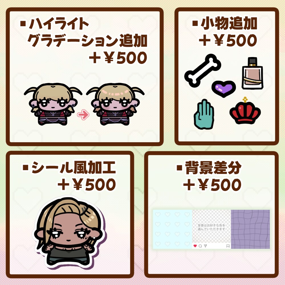 SNS等のアイコンに！デフォルメイラストを描きます 1.5頭身の「今っぽい」ちいさくてかわいいイラストです！ イメージ3