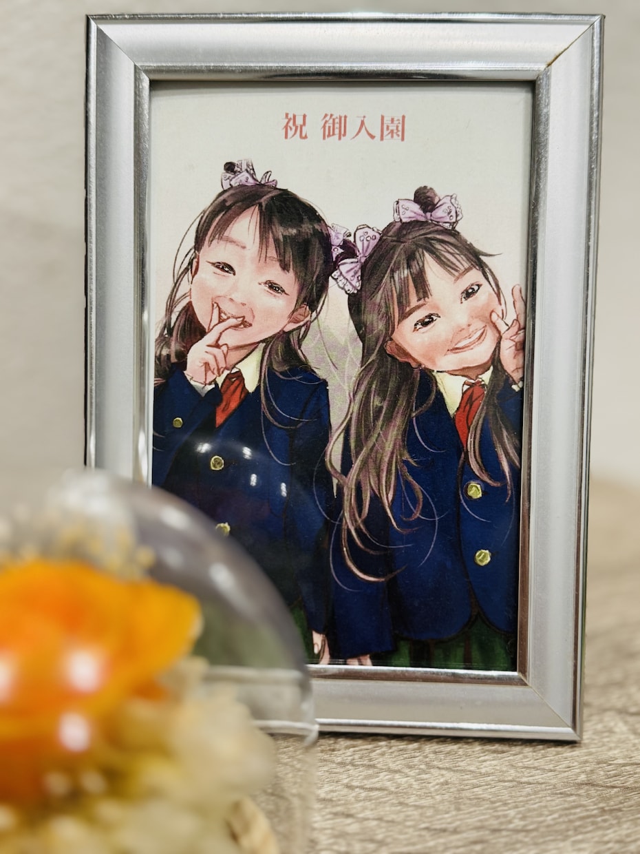 優しいタッチのお子さまの似顔絵お描きします 水彩のあたたかな似顔絵❁⃘*.ﾟ似ているとご好評です♡ イメージ1
