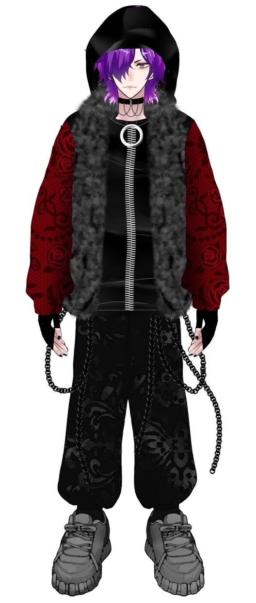 VTS、紫系配信男子、1点限定、お譲りします 気軽にVtuverデビューしたい方、どうぞ！ イメージ1
