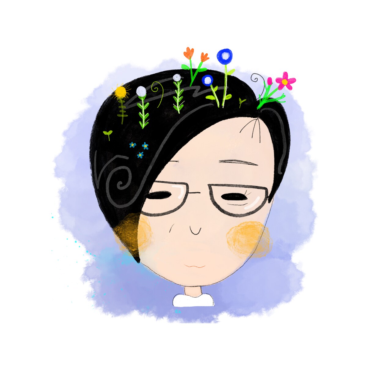 個性的で華やかな似顔絵を描きます どんな人にも幸せの花を咲かせたハッピーな似顔絵描きます！ イメージ2