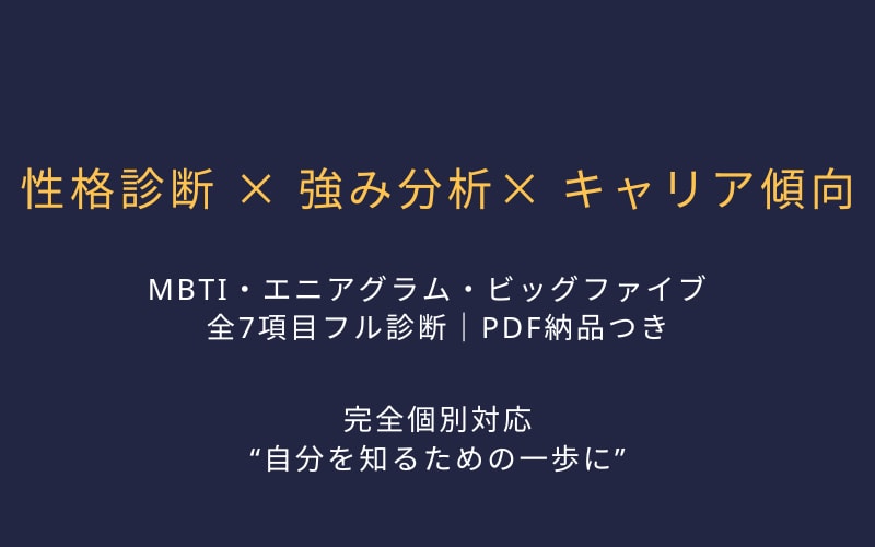 性格とキャリア傾向を診断します 性格と強みを多角的に診断します イメージ1