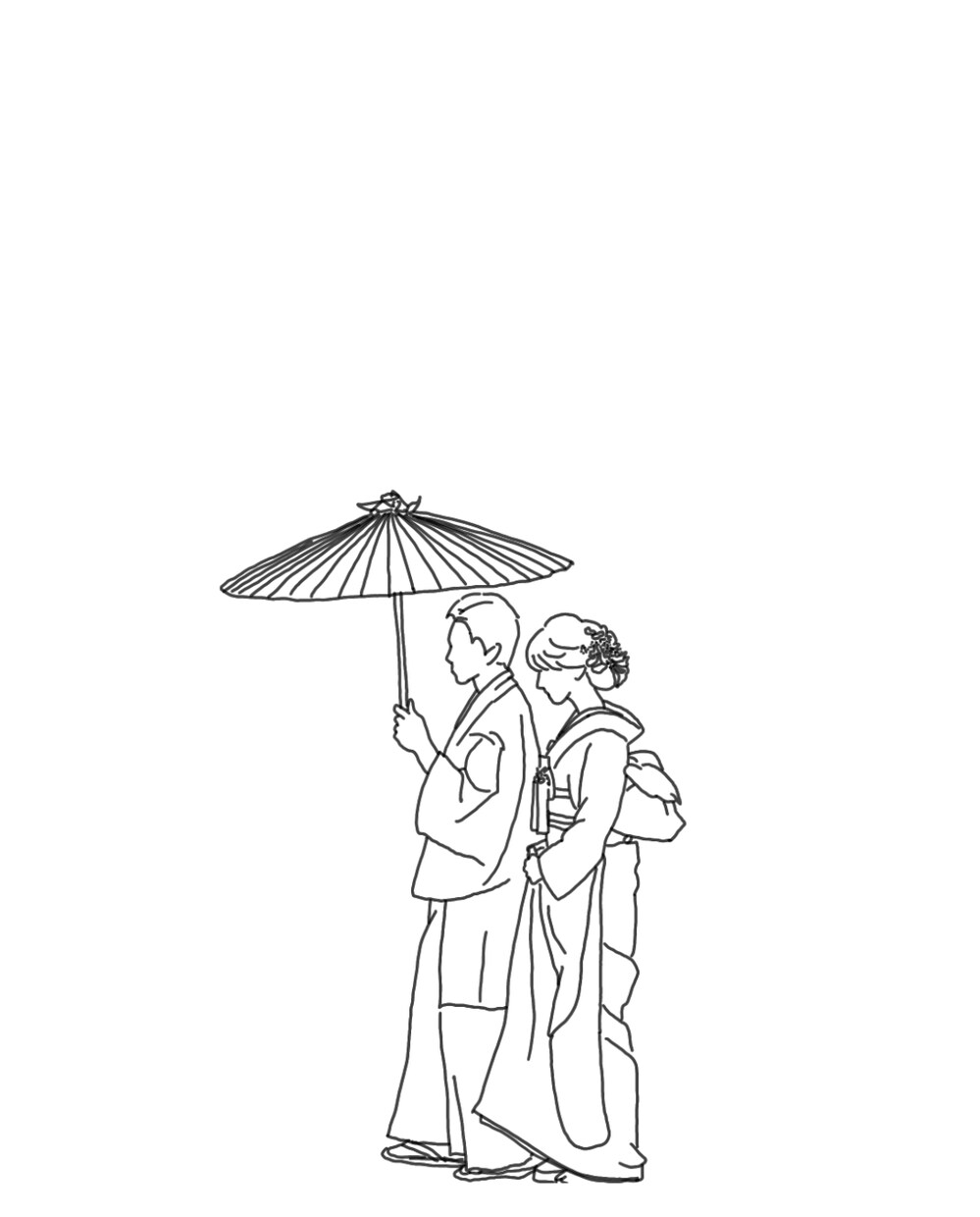 結婚式ペーパーアイテムDIYで使用イラスト作成ます 自身の結婚式ペーパーアイテム作成経験を活かした線画イラスト イメージ10