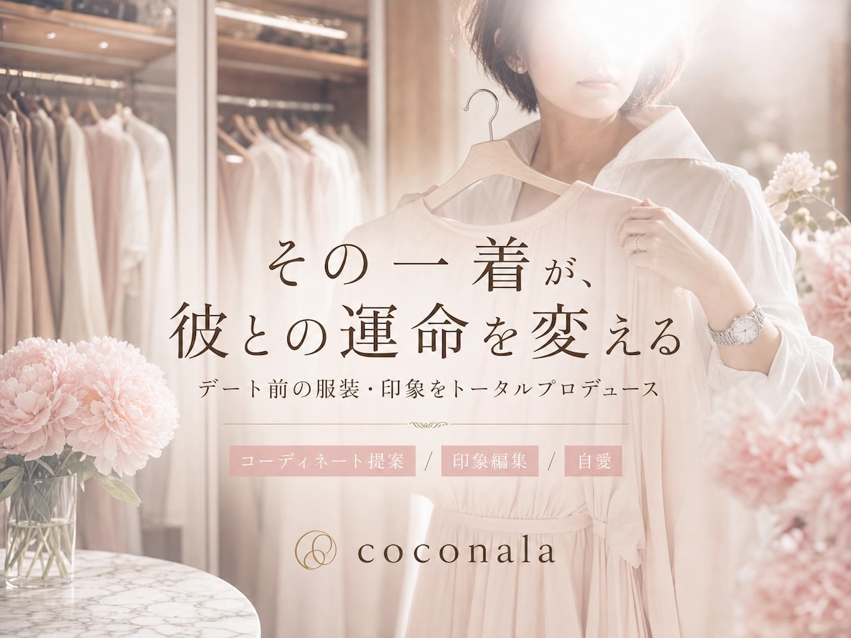 デート前の服装相談に乗ります 上品さと女っぽさを一緒に整えます イメージ1