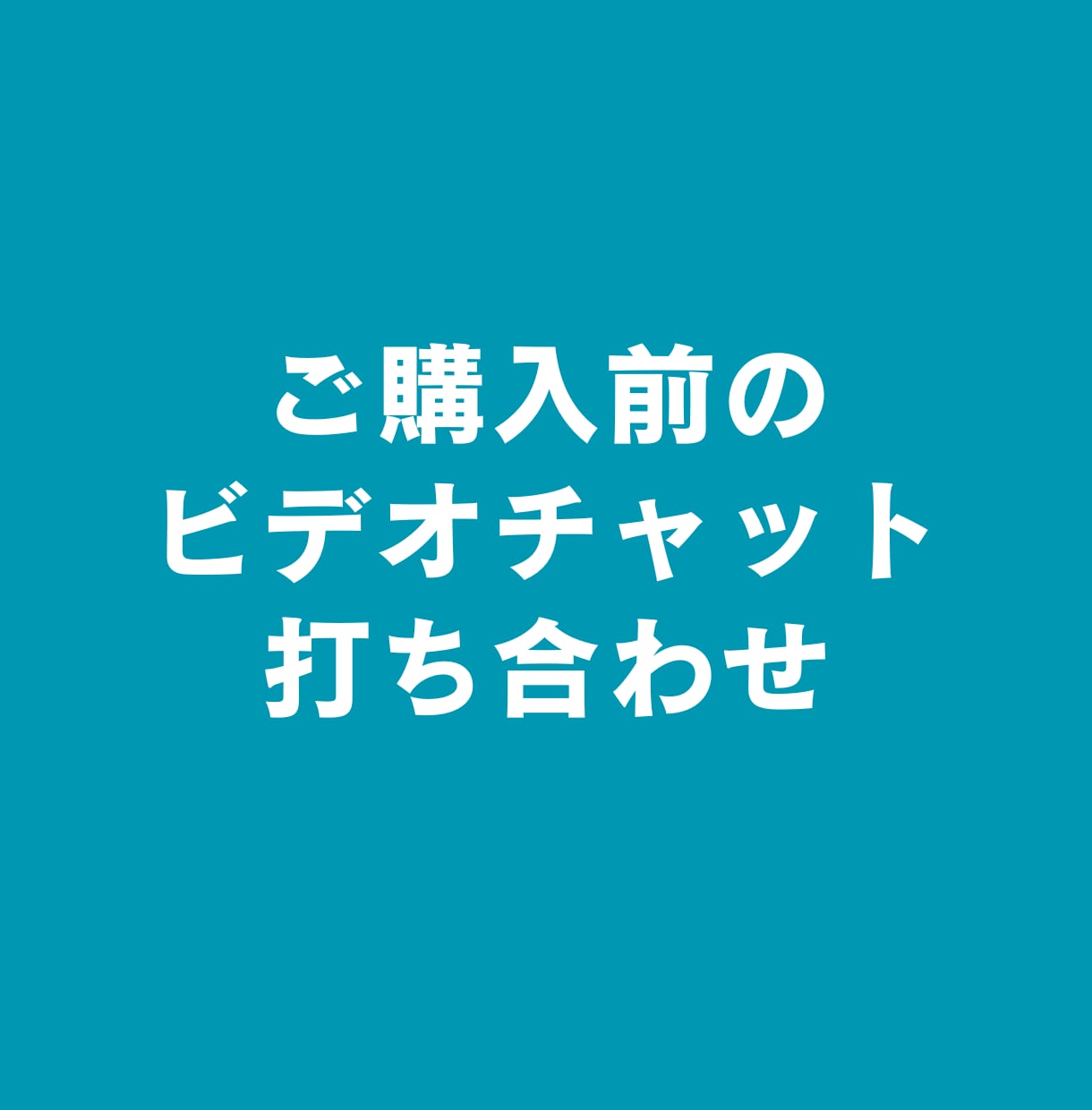 ご契約前のビデオチャットをします 本契約前のミーティング用ビデオチャット イメージ1