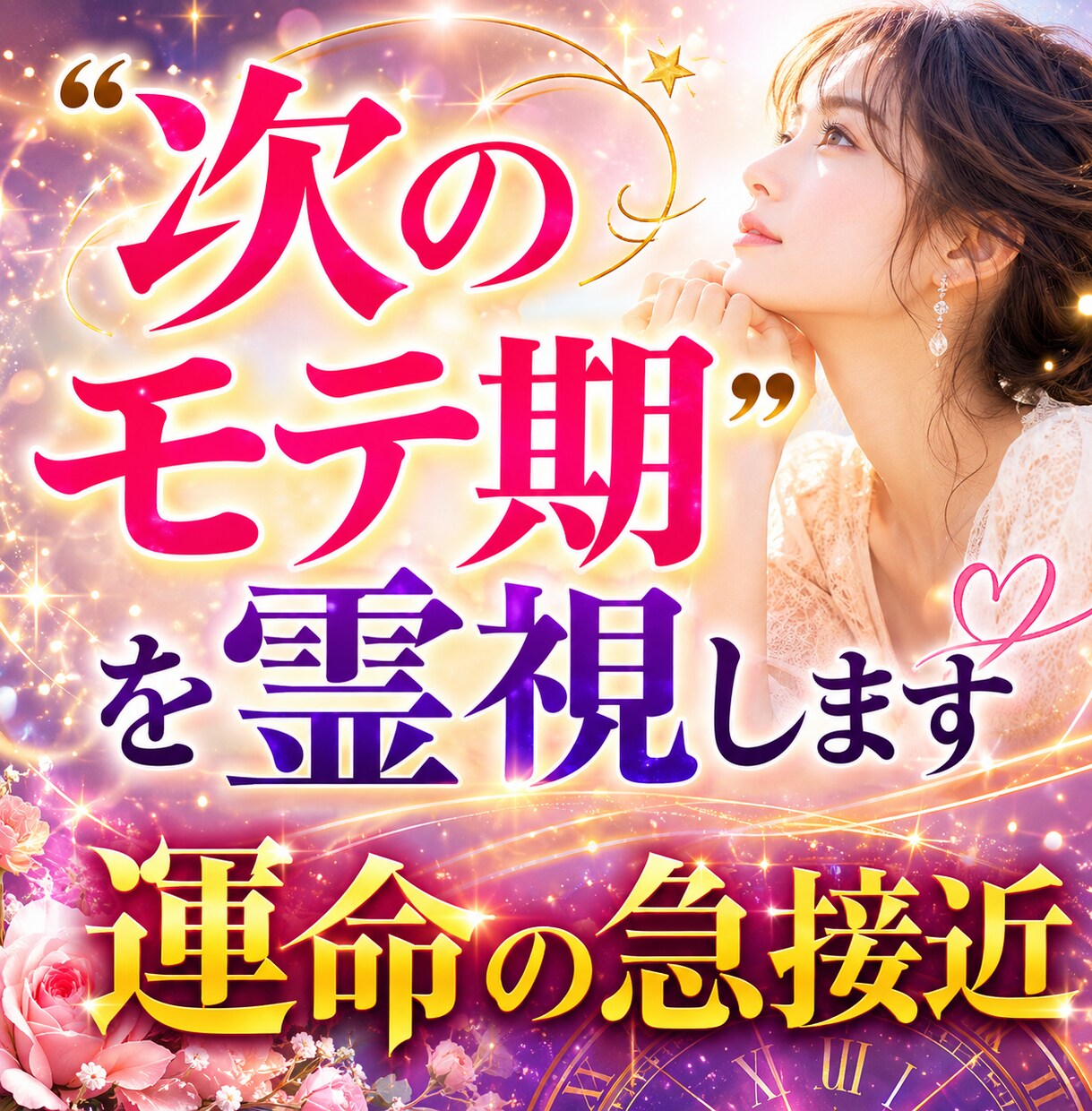あなたに恋愛で訪れる“次のモテ期”を霊視します 魂の恋愛周期✡惹かれ合う未来図！運命の急接近時期を視抜く イメージ2