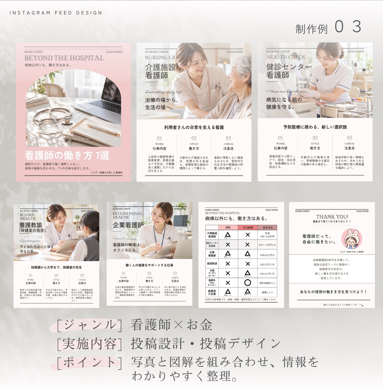 おしゃれで伝わるインスタ投稿を制作します 先着5名限定！フィード7枚を3,000円で制作 イメージ6