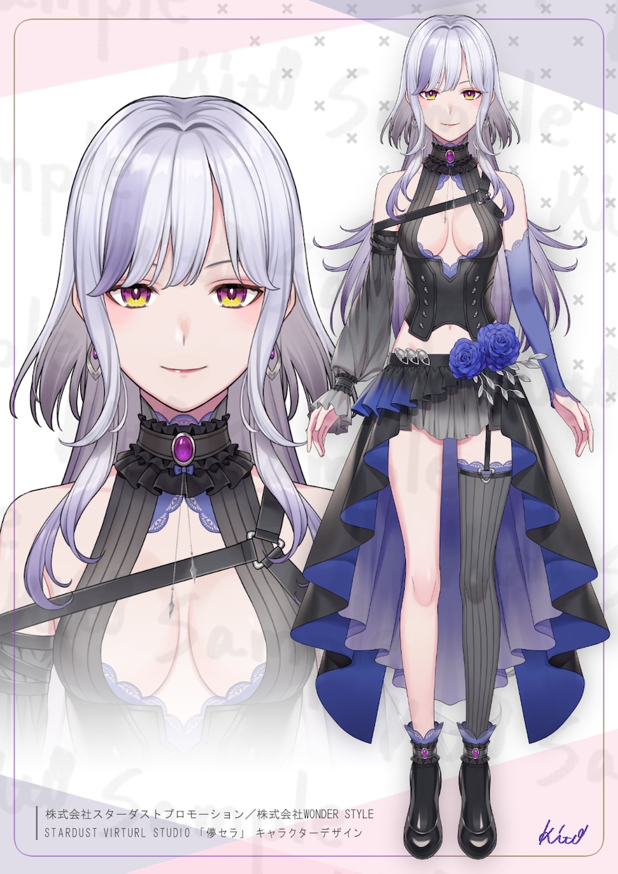 Live2D用パーツ分けイラストの制作承ります Vtuberになりたい方に◎ キャラクターデザインから対応可 イメージ5