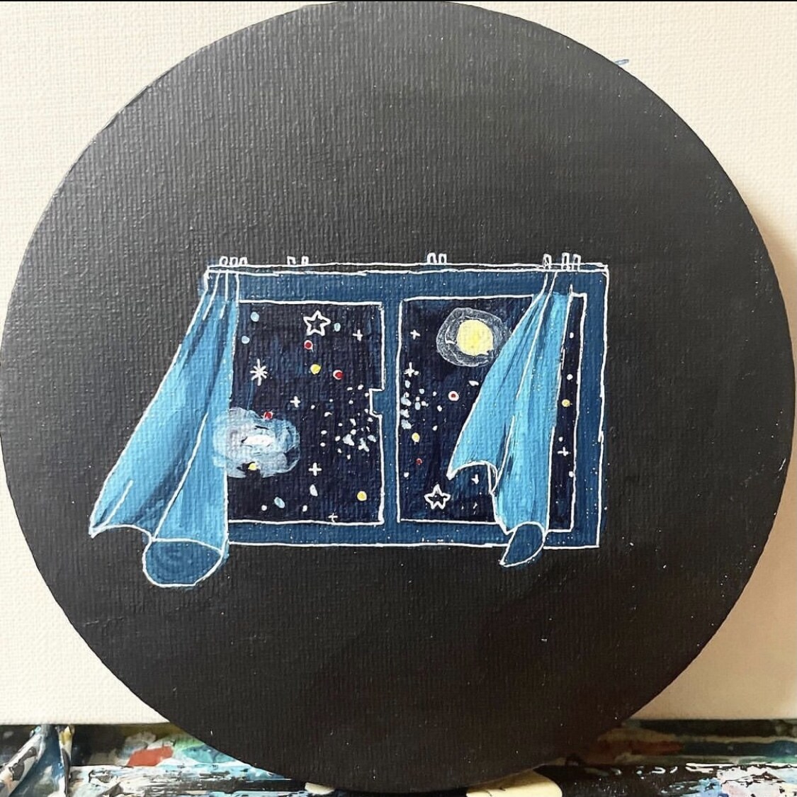 ちいさな絵画を描きます 宇宙や海などをモチーフにした、小さめの絵画を描きます。 イメージ5