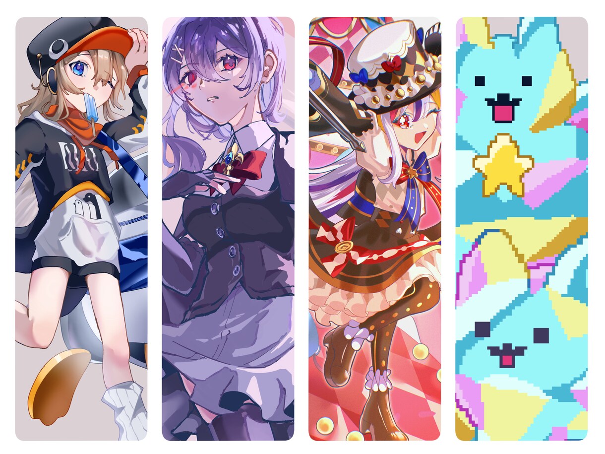 キャラクターデザインや一枚絵を描きます 印象に残るあなただけのキャラクター、イラスト イメージ1