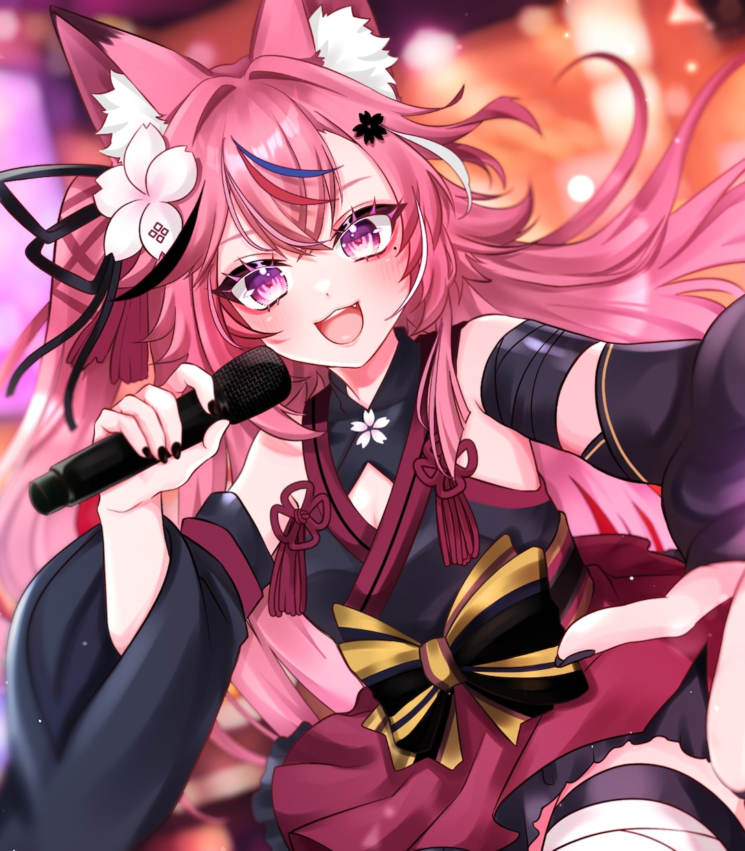キラキラ空気感が魅力のイラストをお描きします 制限ほぼなしで使えるVtuber様向けのイラスト制作！ イメージ7
