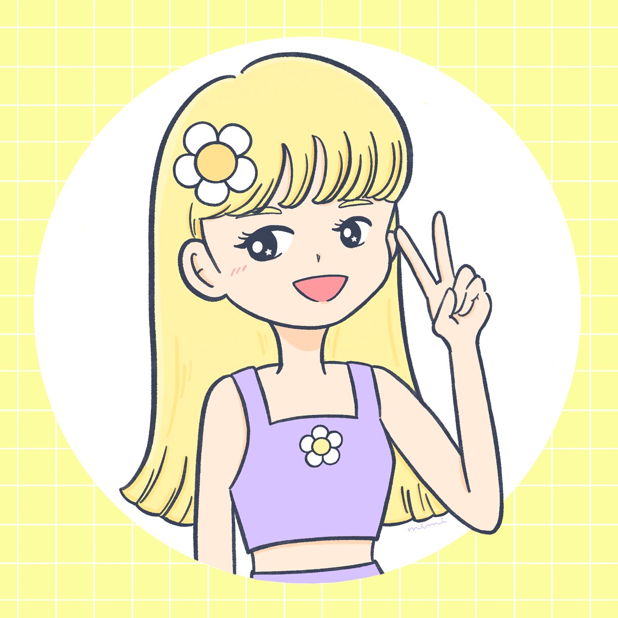 ご希望のポーズでかわいい人物イラストお描きします SNSアイコン、ブログ挿絵等に使えるポップなイラストです！ イメージ4