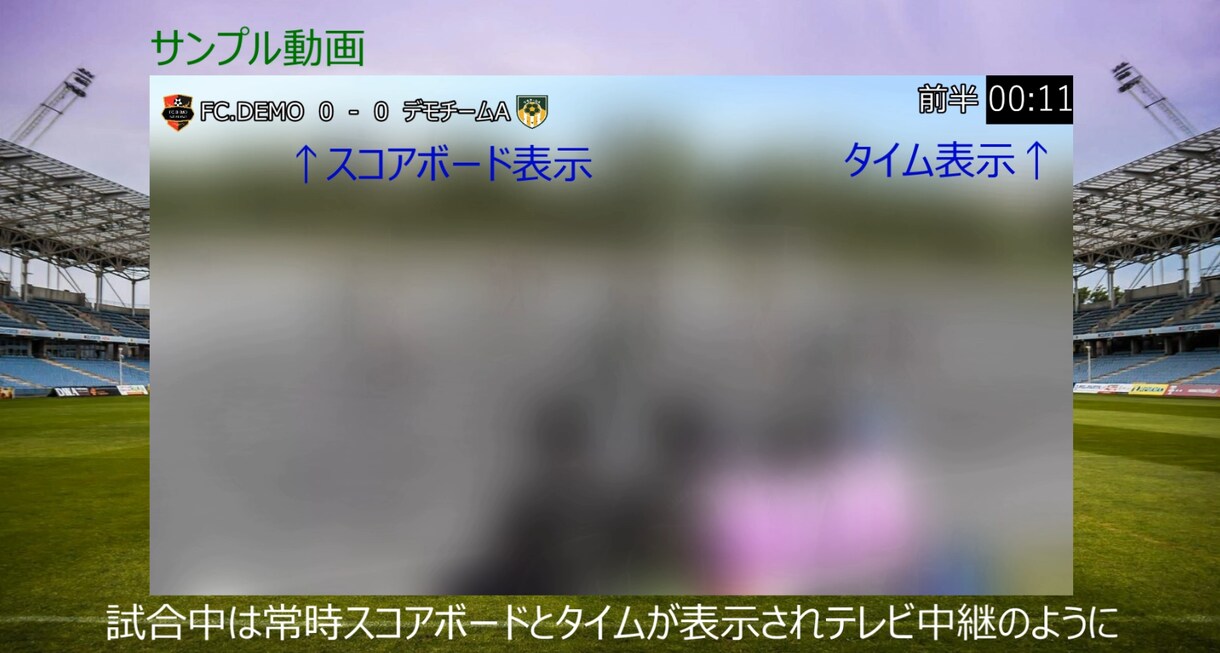 撮影したサッカーの試合をカッコ良く編集します 記念となる試合や記録に残しておきたい試合にピッタリ イメージ4