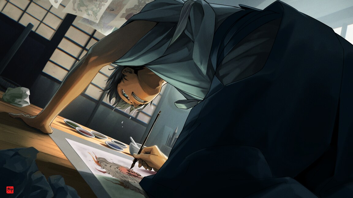 小説装画やサムネイル、広告等のイラスト制作承ります 光と空気感を演出した一枚をお届けします。 イメージ5