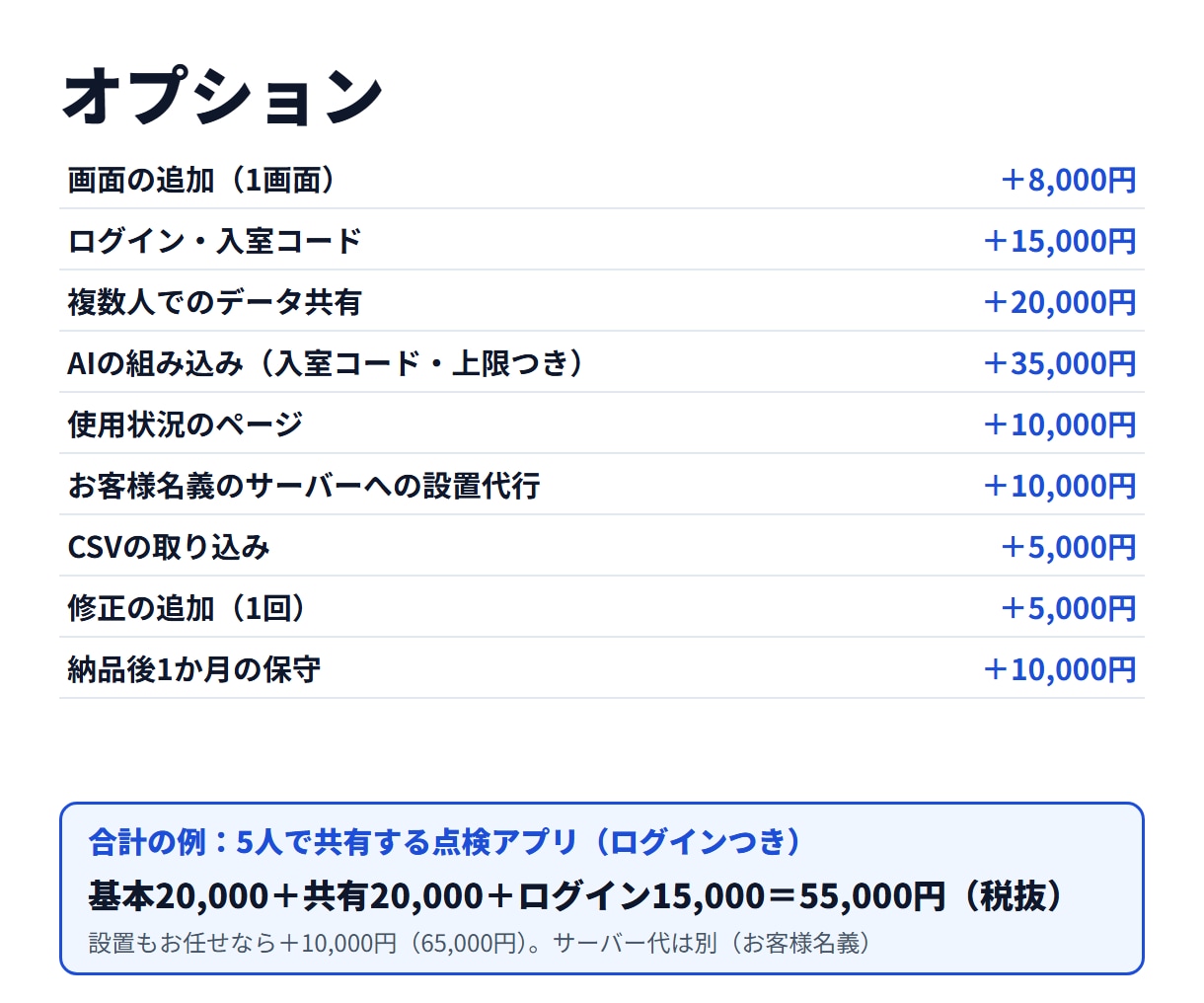 Excelや紙の業務を動くWebアプリにします 仕上げる前に試作をお見せします｜AI組み込みも対応 イメージ5