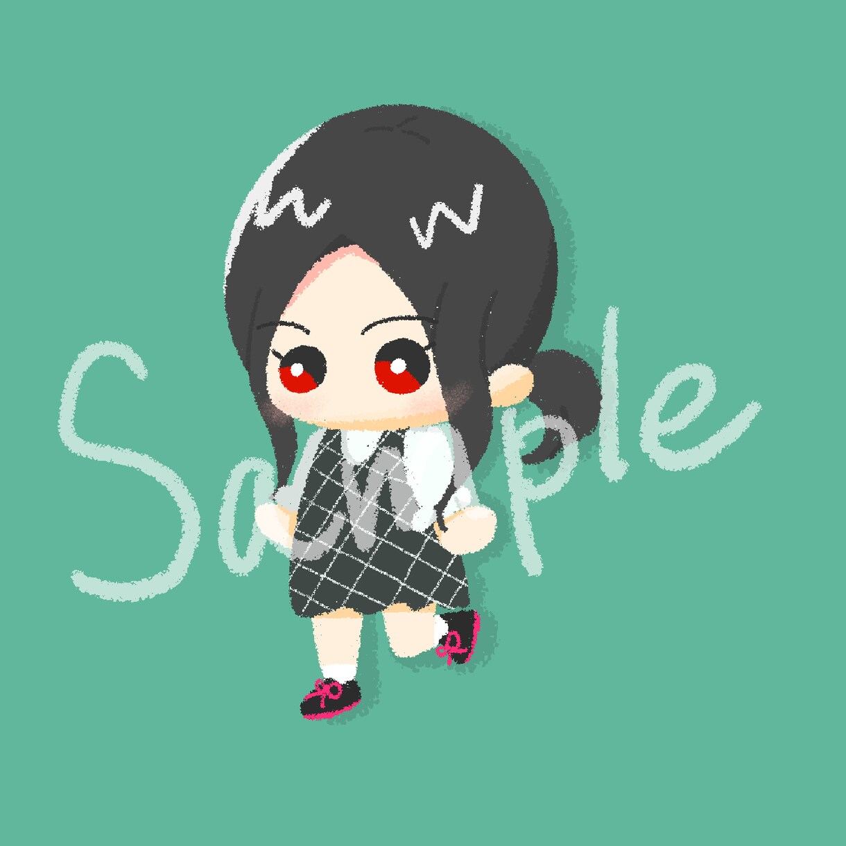 お口に入れたくなるようなかわいいアイコン作成します 主線なしイラストでSNSアイコンを作成します イメージ1