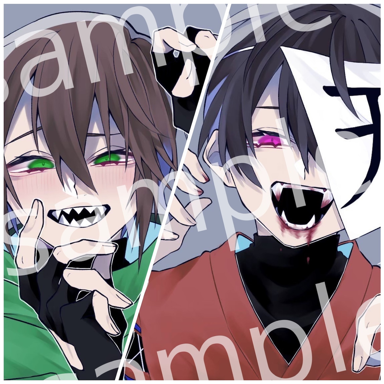 貴方の欲しいイラスト描きます 夢絵·絡み絵·ヘッダー·GL·BL·NL描きます イメージ3