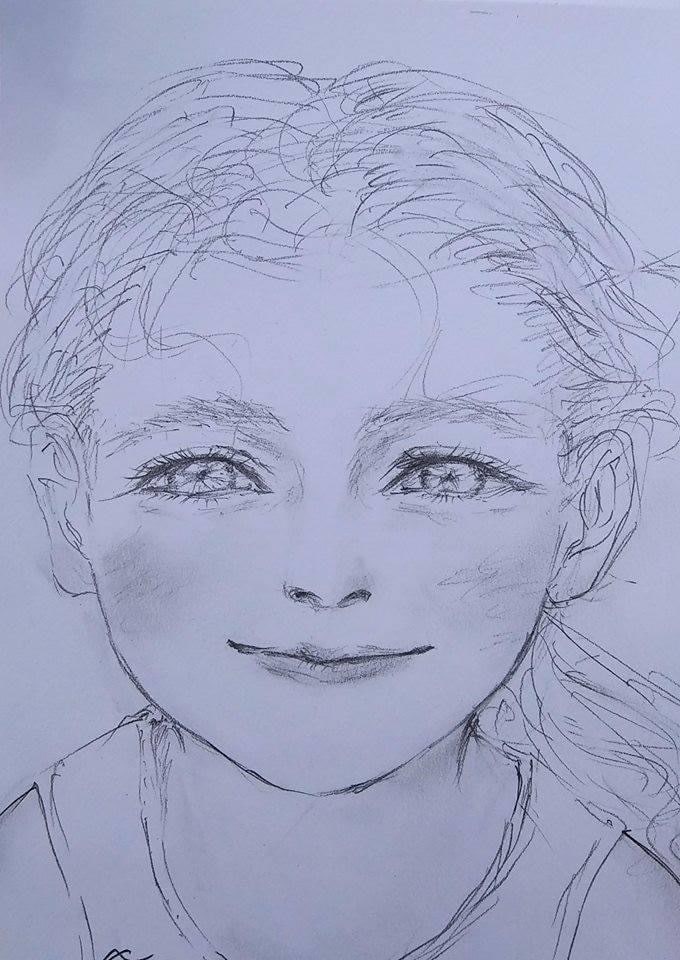 一味違う魅力的な似顔絵を線画で描きます その人の美しさが表れた、生き生きした表情の似顔絵。 イメージ8
