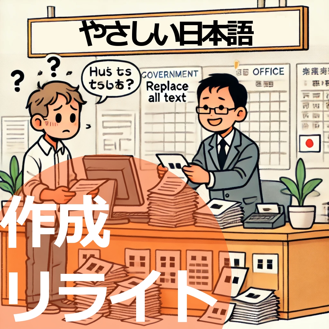 やさしい日本語で外国人や高齢者に伝わる文章にします 日本語非ネイティブやお年寄り・子供向けのチラシを作成したい人 イメージ1