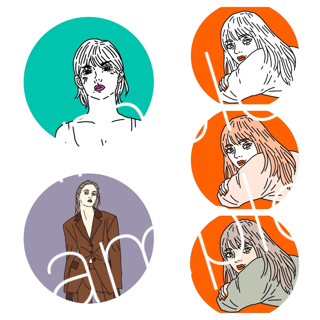 SNSのアイコン等に使えるイラストを制作します ご依頼後、早急に作業に取り掛かります イメージ1