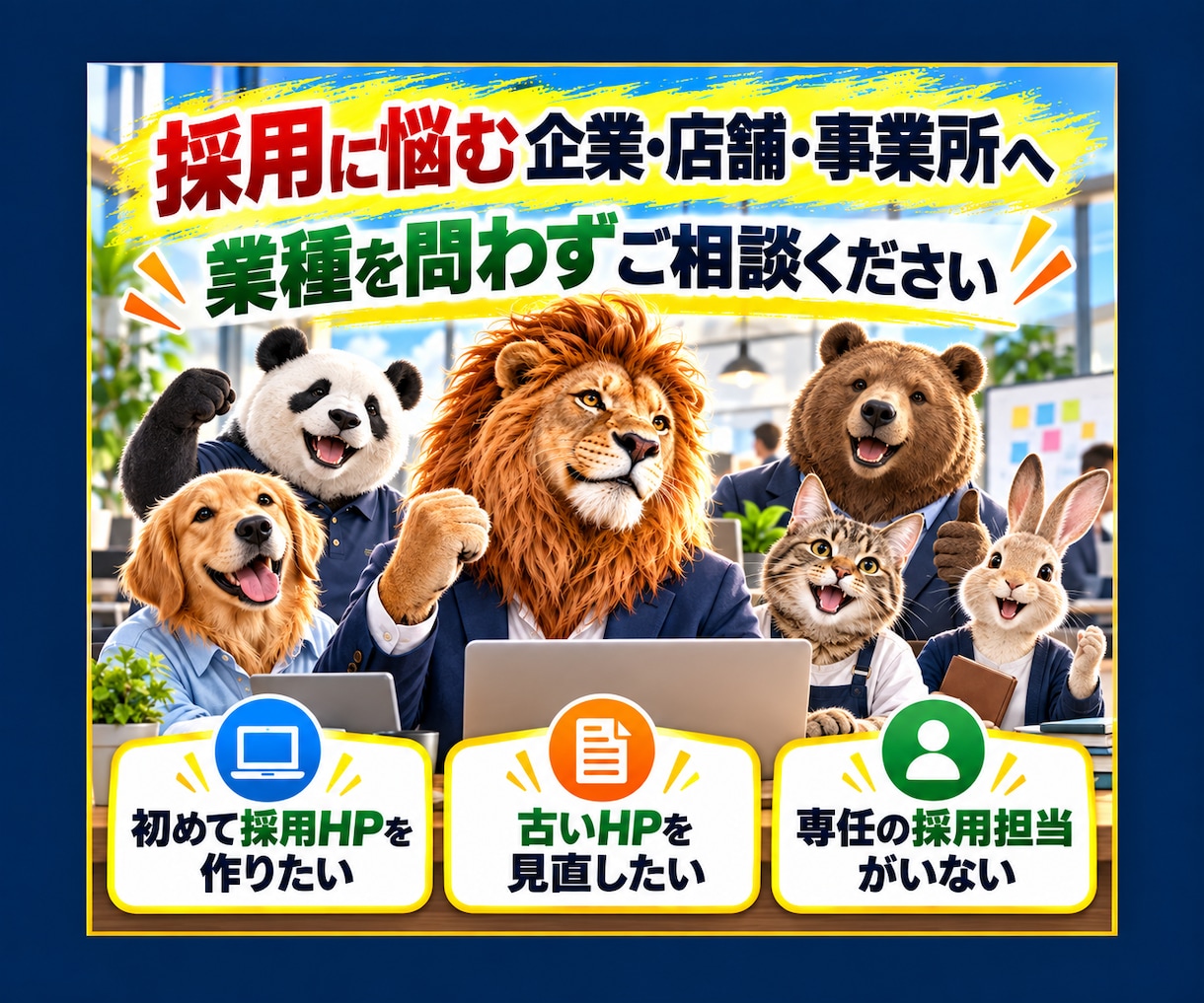 採用に強いホームページと求人原稿を制作します 採用HP＋求人原稿で「ここで働きたい」を伝えます イメージ7
