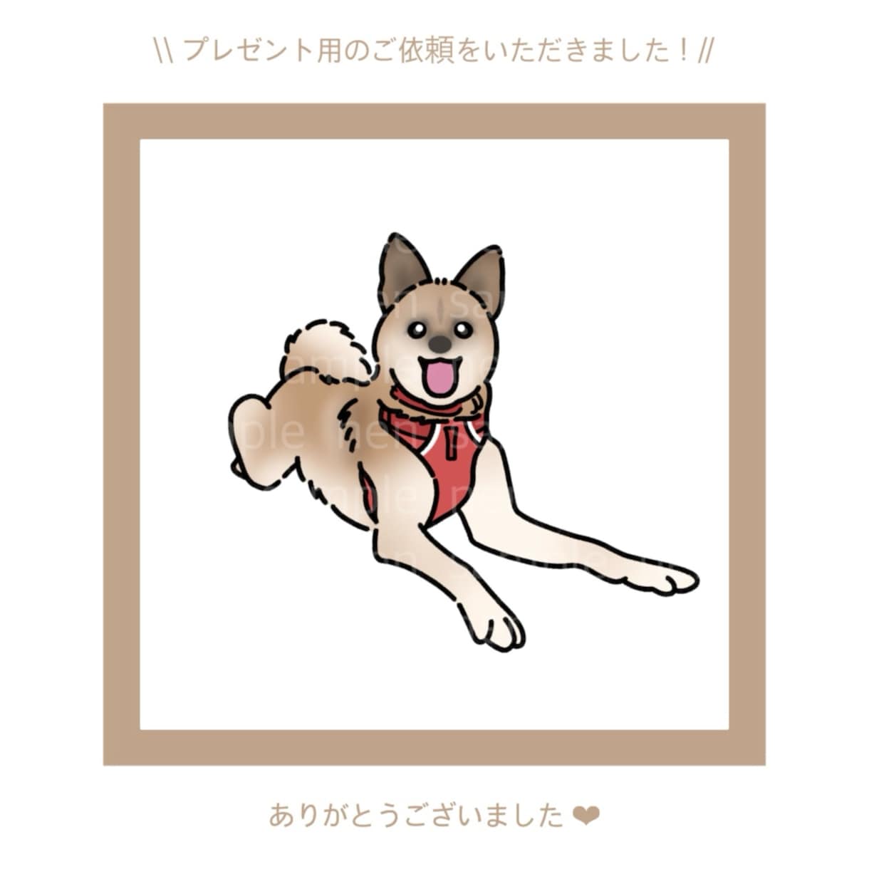 写真からゆるっとかわいいペット似顔絵を描きます 大切な"うちの子"をゆるっとかわいいイラストでお届けします！ イメージ2