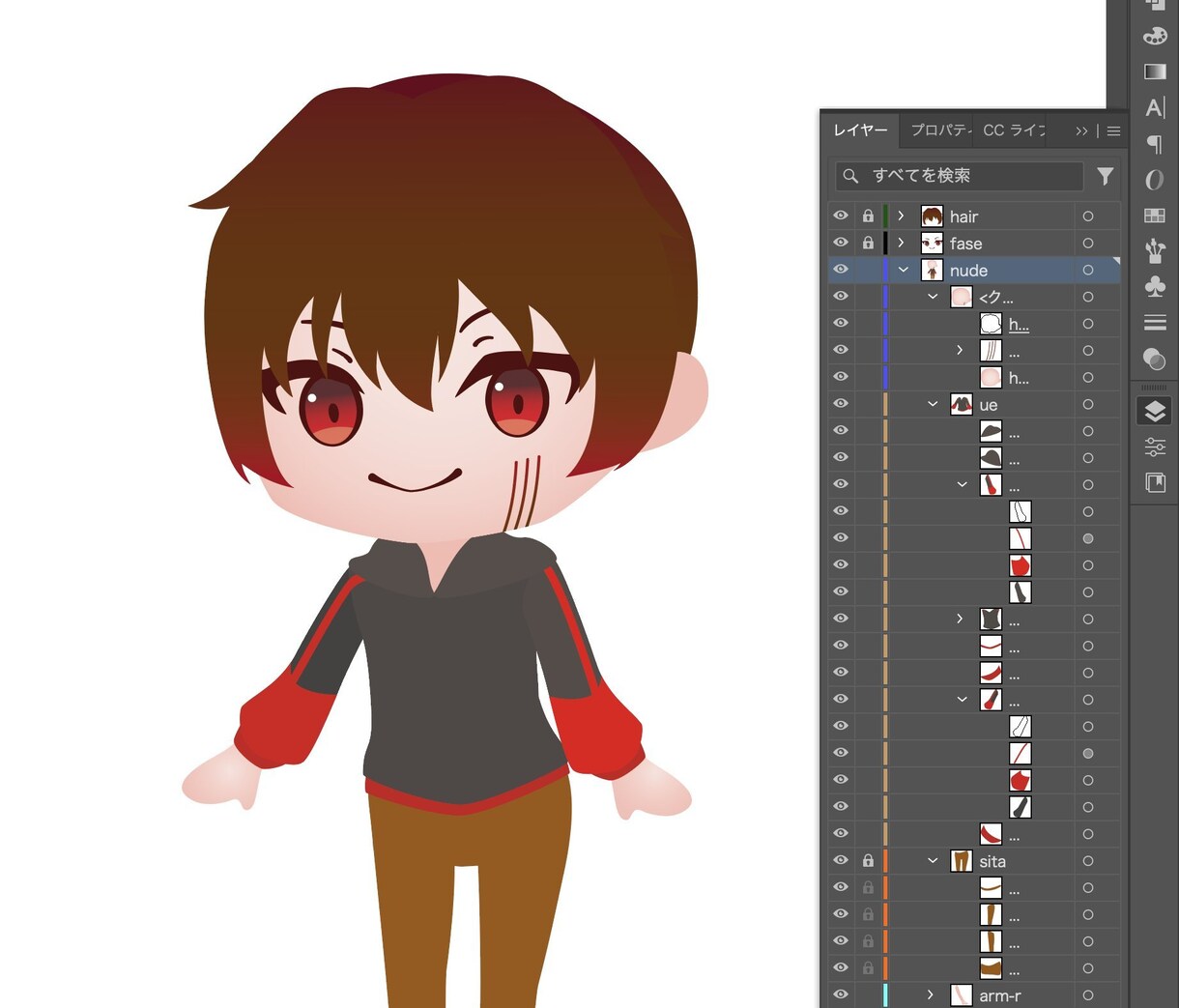 あなたのキャラをミニキャラにします 貴方のキャラクターをIllustratorで可愛く描きます！ イメージ3