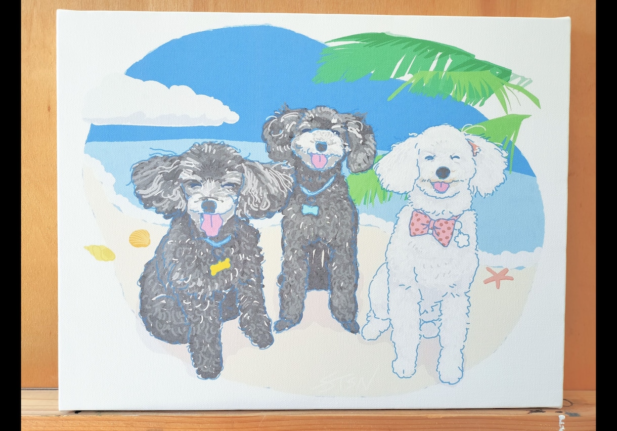 可愛いペットの似顔絵を制作します ペットとの出会いが人生を変えた、思い出を作りたい、そんな方へ イメージ9