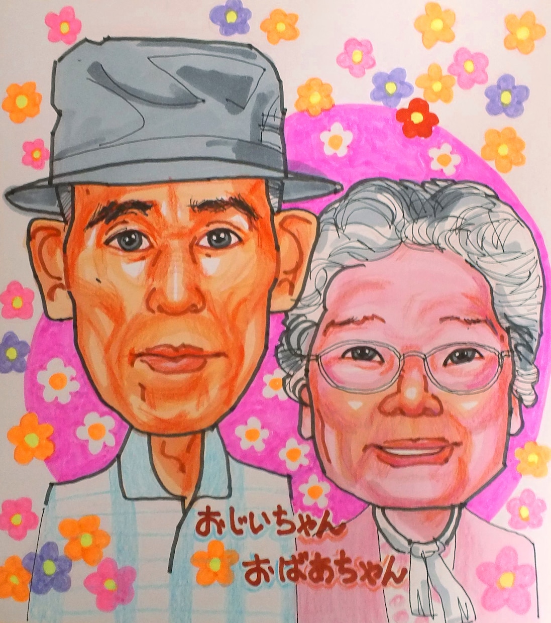 ご希望の似顔絵を、写真から手描き似顔絵で描きます 名詞用、記念日用、プレゼント用、披露宴ウエルカムボード似顔絵 イメージ2