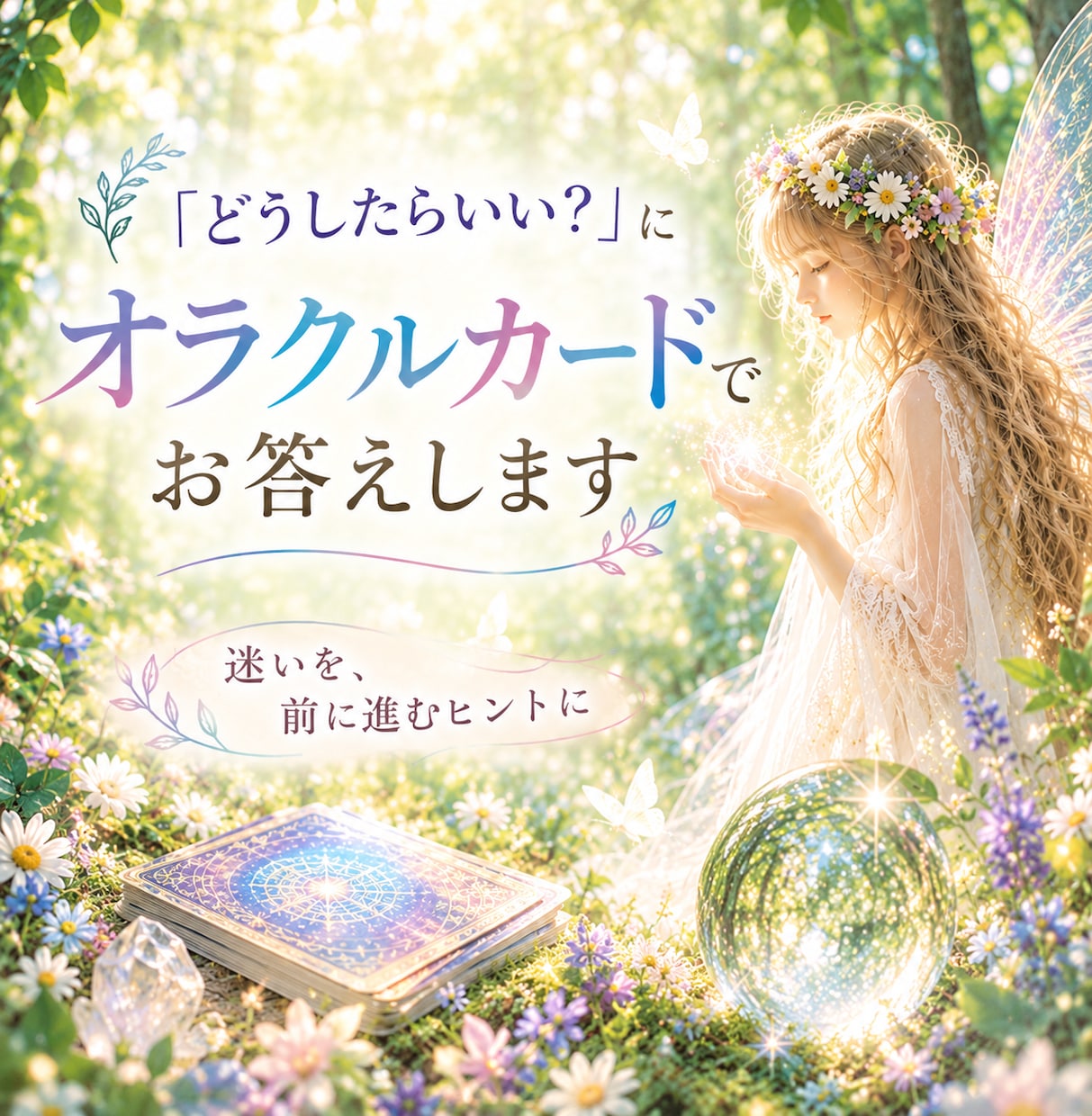 どうしたらいい？にオラクルカードでお答えします 迷いや悩みに寄り添い、前に進むヒントをお届け໒꒱˚.* イメージ1