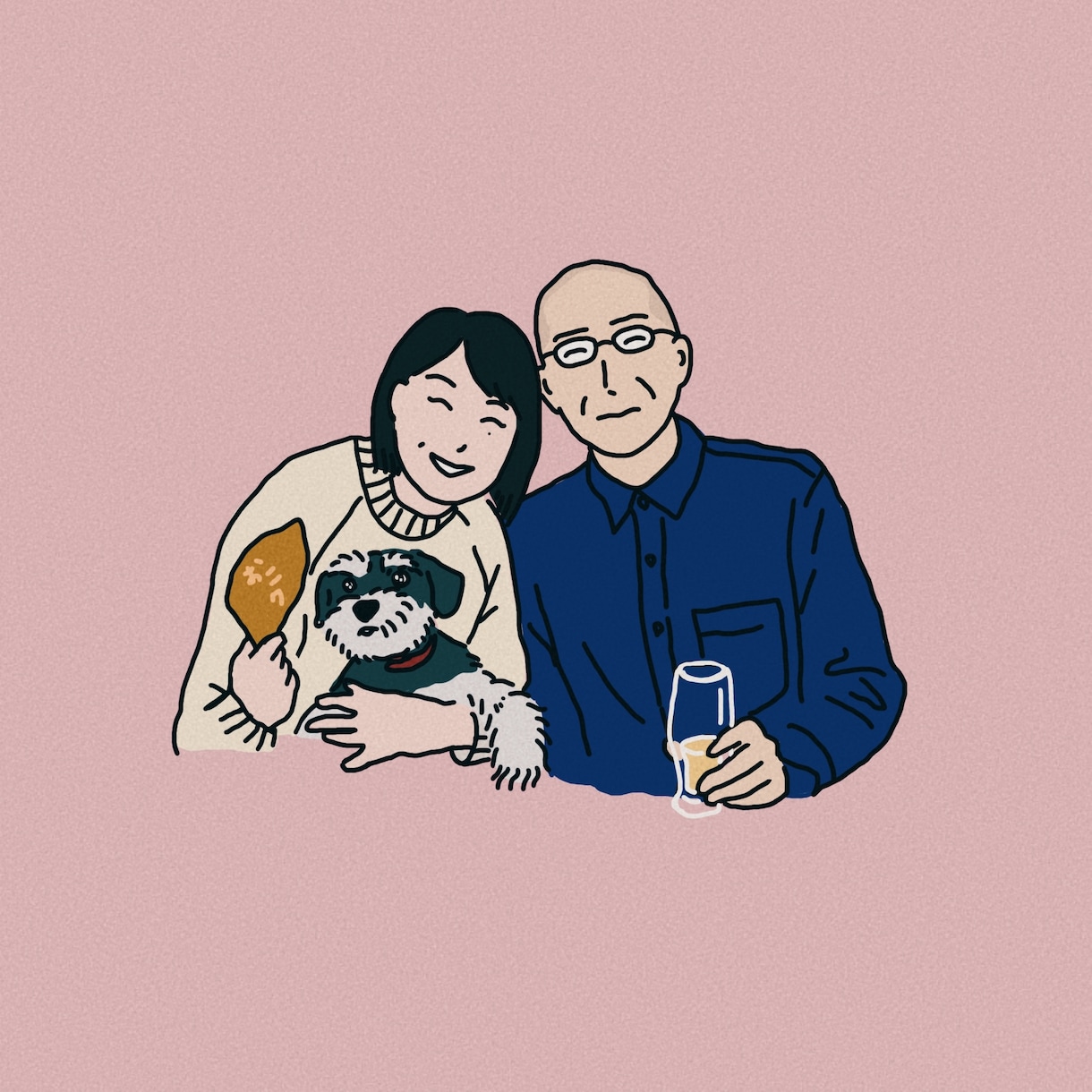 シンプルかわいい似顔絵を描きます お写真を元にイラストを作成。ブログやSNSのアイコンに！ イメージ3