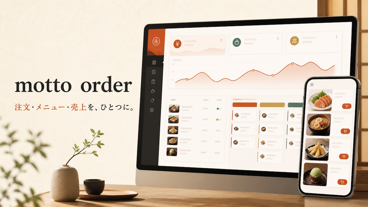 飲食店向けQR注文システム制作します 料理登録・注文管理・売上画面をスマホ対応 イメージ1