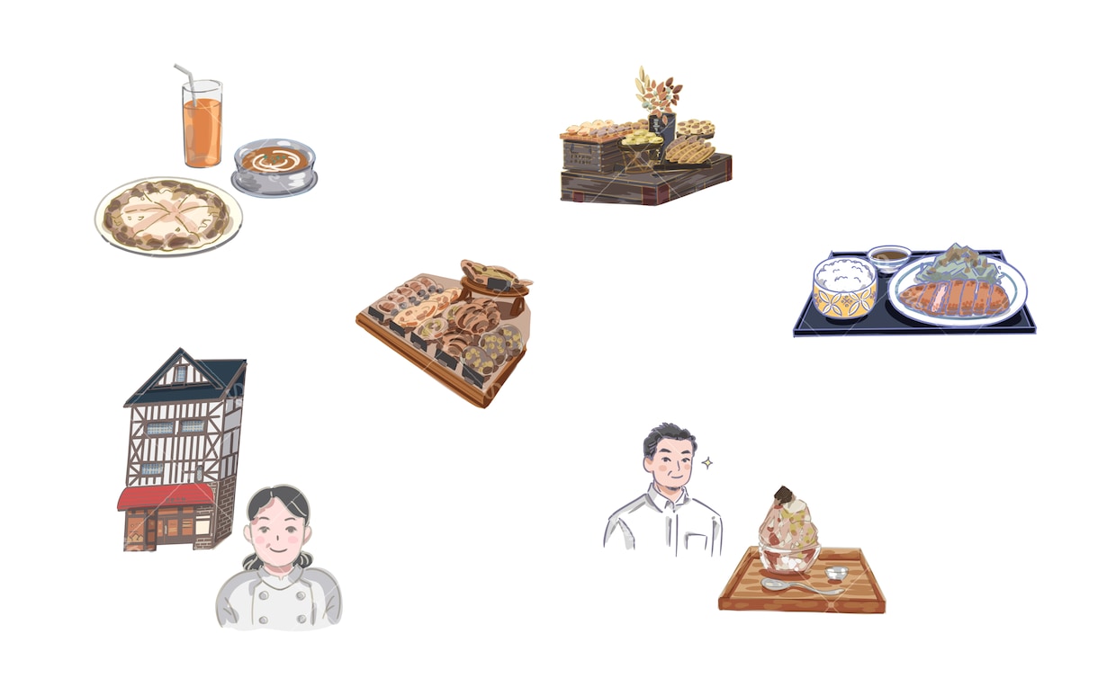 優しいタッチでイラスト製作いたします パンフレットやポスターなどに使用できる、おしゃれなイラスト イメージ3